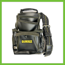 Load image into Gallery viewer, TOOL POUCH - DEWALT DG5433 TOOL BAG, 10 POCKET, TOP GRAIN LEATHER, BLACK