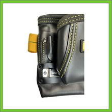 Load image into Gallery viewer, TOOL POUCH - DEWALT DG5433 TOOL BAG, 10 POCKET, TOP GRAIN LEATHER, BLACK