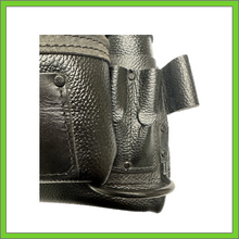 Load image into Gallery viewer, TOOL POUCH - 10 POCKET - BLACK COLOR RUGGED TOP GRAIN LEATHER