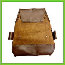 Load image into Gallery viewer, TOOL POUCH - 10 POCKET - BROWN COLOR RUGGED TOP GRAIN LEATHER