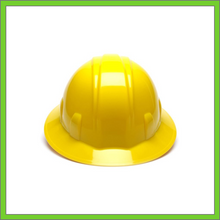 Load image into Gallery viewer, SL SERIES FULL BRIM HARD HAT, 4-POINT RATCHET SUSPENSION, YELLOW
