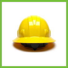 Load image into Gallery viewer, SL SERIES FULL BRIM HARD HAT, 4-POINT RATCHET SUSPENSION, YELLOW