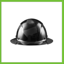 Load image into Gallery viewer, LIFT CARBON FIBER DAX 50/50 BLACK CAMO GLOSS FULL BRIM HARD HAT