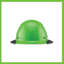 Load image into Gallery viewer, LIFT CARBON FIBER DAX 50/50 BLACK & GREEN  FULL BRIM HARD HAT