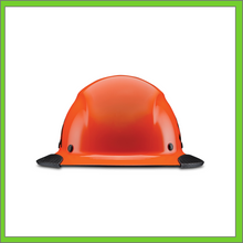 Load image into Gallery viewer, LIFT CARBON FIBER DAX 50/50 BLACK & ORANGE FULL BRIM HARD HAT