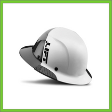 Load image into Gallery viewer, LIFT CARBON FIBER DAX 50/50 BLACK & WHITE FULL BRIM HARD HAT