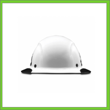 Load image into Gallery viewer, LIFT CARBON FIBER DAX 50/50 BLACK & WHITE FULL BRIM HARD HAT