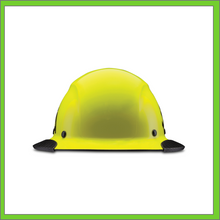 Load image into Gallery viewer, LIFT CARBON FIBER DAX 50/50 BLACK & HI VIZ YELLOW FULL BRIM HARD HAT