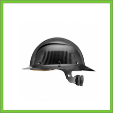 Load image into Gallery viewer, LIFT CARBON FIBER GLOSS BLACK FULL BRIM HARD HAT