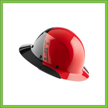 Load image into Gallery viewer, LIFT FIBER RESIN DAX 50/50 GLOSS RED/BLACK FULL BRIM HARD HAT