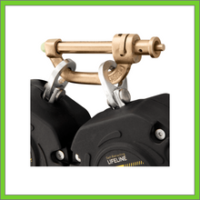 Load image into Gallery viewer, 6 FT WEBBING DUAL SELF RETRACTING LIFELINE WITH STEEL REBAR HOOK SRL