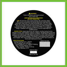 Load image into Gallery viewer, 6 FT WEBBING DUAL SELF RETRACTING LIFELINE WITH STEEL REBAR HOOK SRL