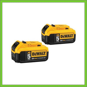 DEWALT 20V MAX XR Battery, 5.0Ah, Lithium-Ion (2-Pack)