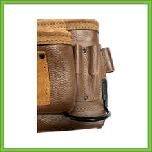 Load image into Gallery viewer, TOOL POUCH - 10 POCKET - BROWN COLOR RUGGED TOP GRAIN LEATHER
