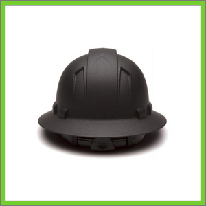 RIDGELINE FULL BRIM HARD HAT, 4-POINT RATCHET SUSPENSION, BLACK GRAPHITE PATTERN