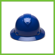 Load image into Gallery viewer, RIDGELINE FULL BRIM HARD HAT, 4-POINT RATCHET SUSPENSION, BLUE
