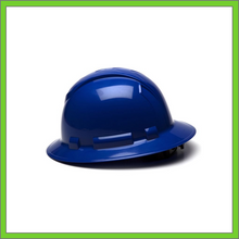 Load image into Gallery viewer, RIDGELINE FULL BRIM HARD HAT, 4-POINT RATCHET SUSPENSION, BLUE
