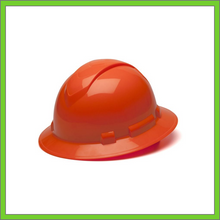 Load image into Gallery viewer, RIDGELINE FULL BRIM HARD HAT, 4-POINT RATCHET SUSPENSION, HI VIS ORANGE
