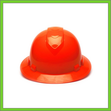 Load image into Gallery viewer, RIDGELINE FULL BRIM HARD HAT, 4-POINT RATCHET SUSPENSION, HI VIS ORANGE
