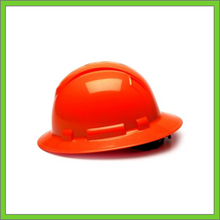 Load image into Gallery viewer, RIDGELINE FULL BRIM HARD HAT, 4-POINT RATCHET SUSPENSION, HI VIS ORANGE
