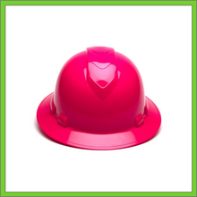 Load image into Gallery viewer, RIDGELINE FULL BRIM HARD HAT, 4-POINT RATCHET SUSPENSION, PINK
