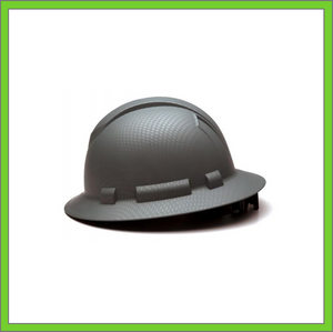 RIDGELINE FULL BRIM HARD HAT, 4-POINT RATCHET SUSPENSION, SILVER GRAPHITE PATTERN