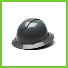 Load image into Gallery viewer, RIDGELINE FULL BRIM HARD HAT, 4-POINT RATCHET SUSPENSION, SLATE GRAY
