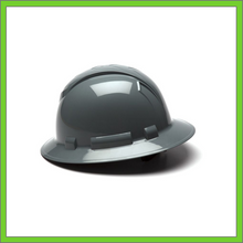 Load image into Gallery viewer, RIDGELINE FULL BRIM HARD HAT, 4-POINT RATCHET SUSPENSION, SLATE GRAY
