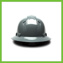 Load image into Gallery viewer, RIDGELINE FULL BRIM HARD HAT, 4-POINT RATCHET SUSPENSION, SLATE GRAY
