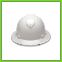 Load image into Gallery viewer, RIDGELINE FULL BRIM HARD HAT, 4-POINT RATCHET SUSPENSION, WHITE
