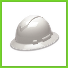 Load image into Gallery viewer, RIDGELINE FULL BRIM HARD HAT, 4-POINT RATCHET SUSPENSION, WHITE
