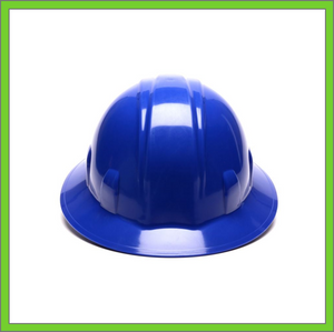 SL SERIES FULL BRIM HARD HAT,  4-POINT RATCHET SUSPENSION, BLUE