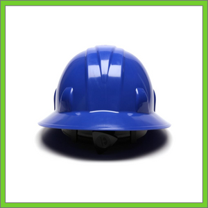 SL SERIES FULL BRIM HARD HAT,  4-POINT RATCHET SUSPENSION, BLUE