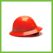 Load image into Gallery viewer, SL SERIES FULL BRIM HARD HAT,  4-POINT RATCHET SUSPENSION, HI VIS ORANGE
