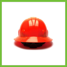 Load image into Gallery viewer, SL SERIES FULL BRIM HARD HAT,  4-POINT RATCHET SUSPENSION, HI VIS ORANGE
