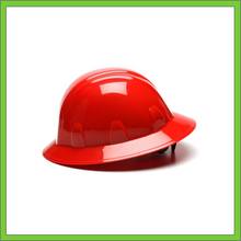 Load image into Gallery viewer, SL SERIES FULL BRIM HARD HAT,  4-POINT RATCHET SUSPENSION, RED
