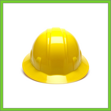 Load image into Gallery viewer, SL SERIES FULL BRIM HARD HAT,  4-POINT RATCHET SUSPENSION, YELLOW
