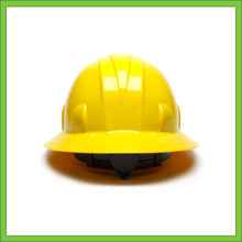 Load image into Gallery viewer, SL SERIES FULL BRIM HARD HAT,  4-POINT RATCHET SUSPENSION, YELLOW
