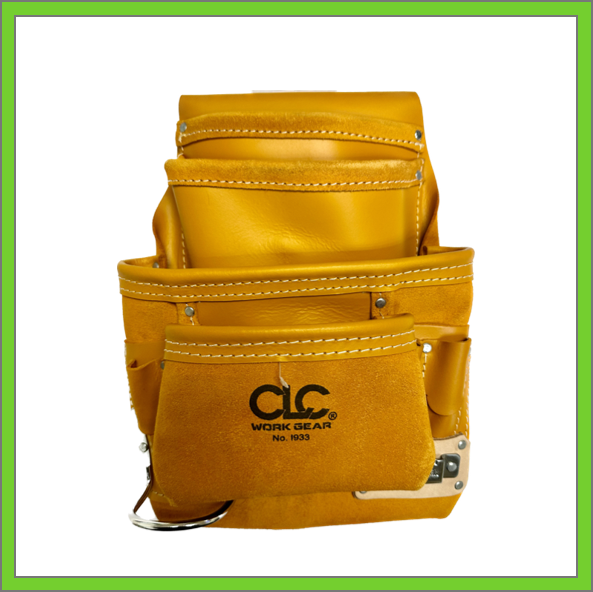 TOOL POUCH - CLC I933 TOOL BAG, 10 POCKET, TOP GRAIN LEATHER