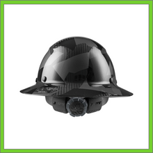 Load image into Gallery viewer, LIFT CARBON FIBER DAX 50/50 BLACK CAMO GLOSS FULL BRIM HARD HAT
