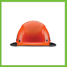 Load image into Gallery viewer, LIFT CARBON FIBER DAX 50/50 BLACK &amp; ORANGE FULL BRIM HARD HAT
