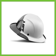 Load image into Gallery viewer, LIFT CARBON FIBER DAX 50/50 BLACK &amp; WHITE  FULL BRIM HARD HAT
