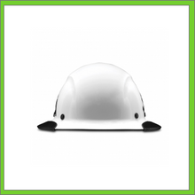 Load image into Gallery viewer, LIFT CARBON FIBER DAX 50/50 BLACK &amp; WHITE  FULL BRIM HARD HAT
