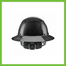 Load image into Gallery viewer, LIFT CARBON FIBER DAX 50/50 BLACK &amp; WHITE  FULL BRIM HARD HAT
