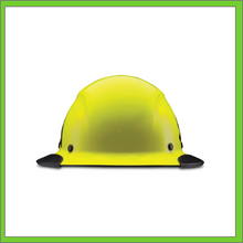 Load image into Gallery viewer, LIFT CARBON FIBER DAX 50/50 BLACK &amp; HI VIZ YELLOW FULL BRIM HARD HAT
