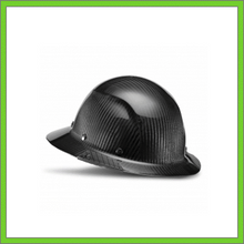 Load image into Gallery viewer, LIFT CARBON FIBER GLOSS BLACK FULL BRIM HARD HAT
