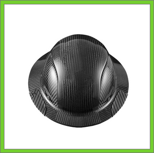 LIFT CARBON FIBER GLOSS BLACK FULL BRIM HARD HAT