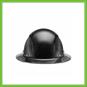 LIFT CARBON FIBER GLOSS BLACK FULL BRIM HARD HAT