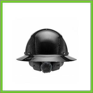 LIFT CARBON FIBER GLOSS BLACK FULL BRIM HARD HAT