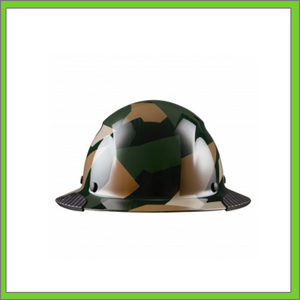 LIFT CARBON FIBER DAX 50/50 JUNGLE CAMO GLOSS FULL BRIM HARD HAT